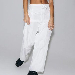 Princess Polly Austin Parachute Pants White